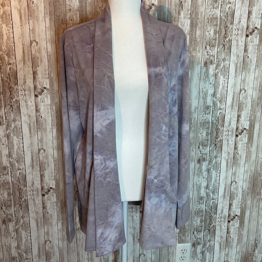 RBX Gray Tie Dye Cardigan size XXL